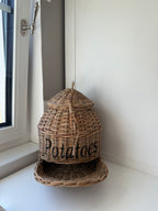 Kartoffelkorb aus Rattan