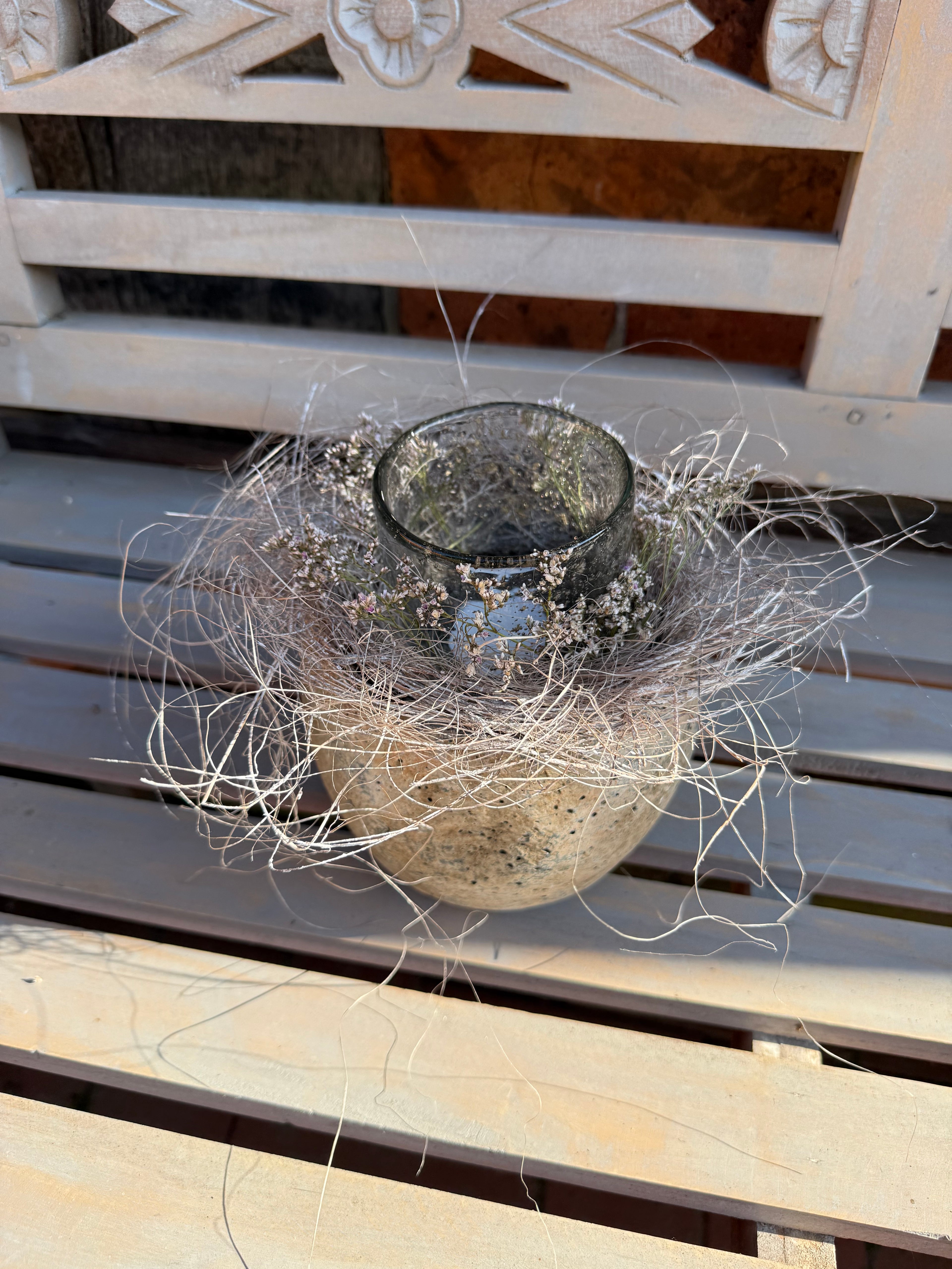 Topf Rustic mit Windlicht