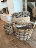 Wandkorb Rattan Groß