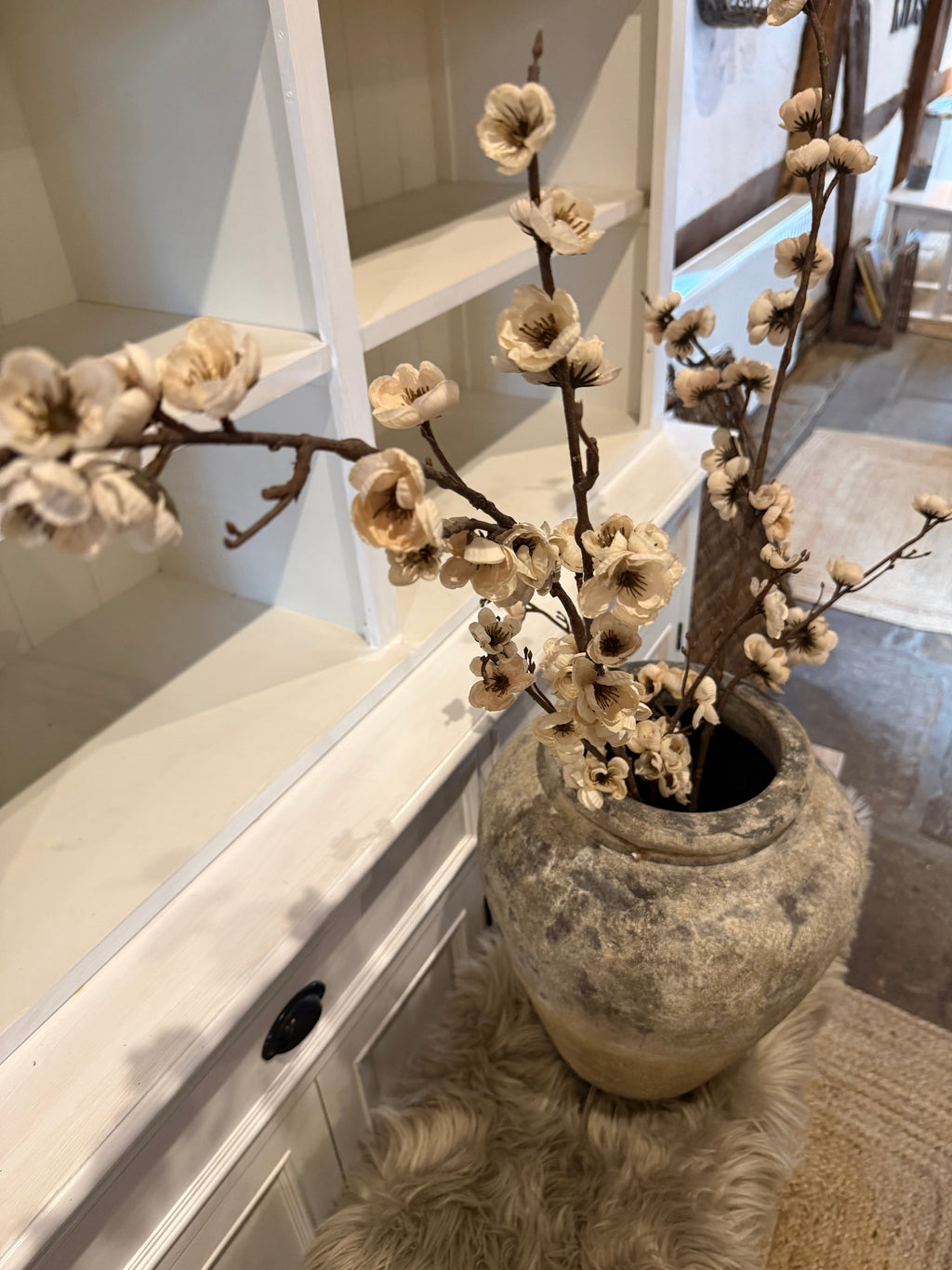 Kunstblume beige