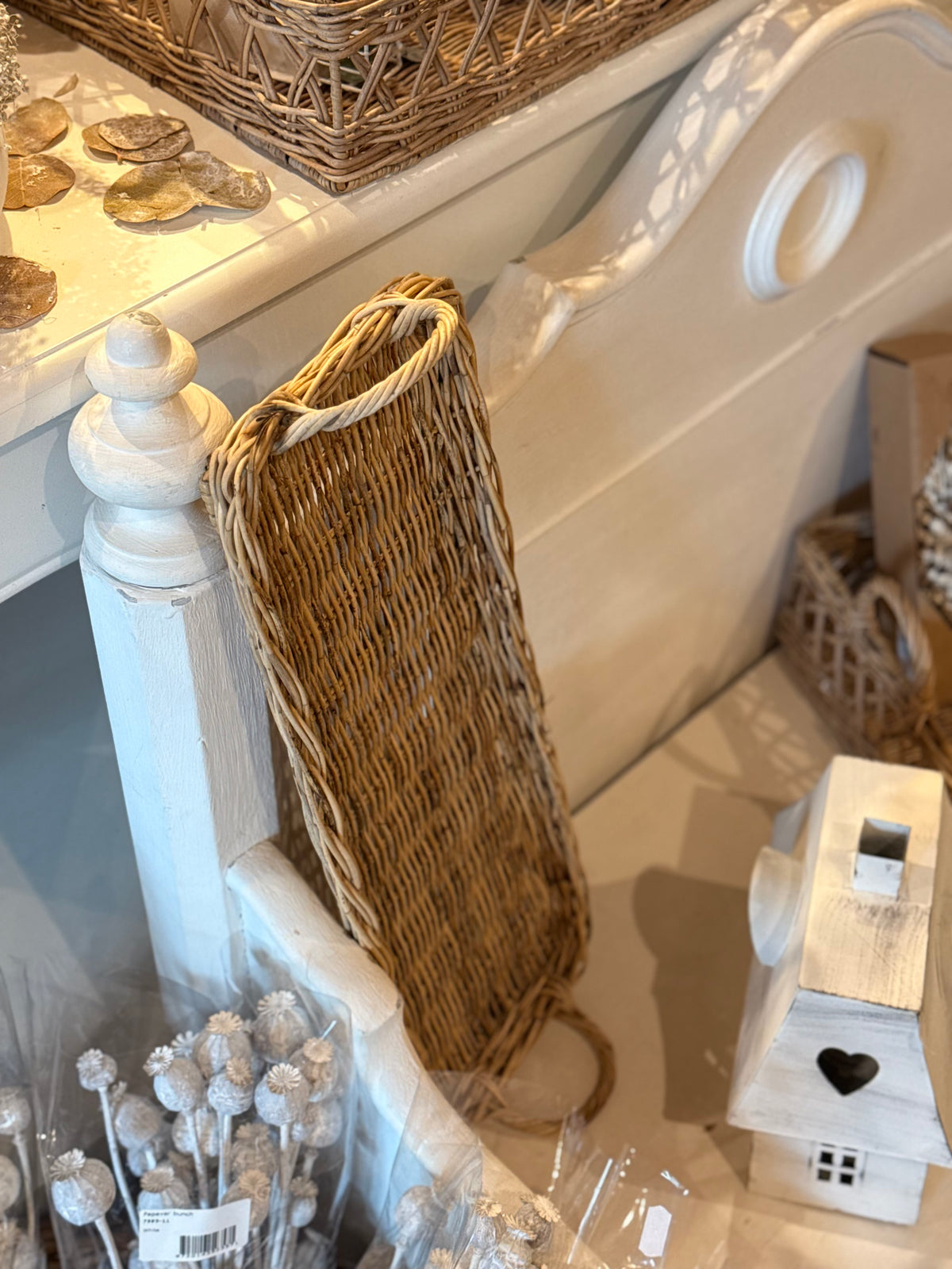 Rattan Tablett länglich