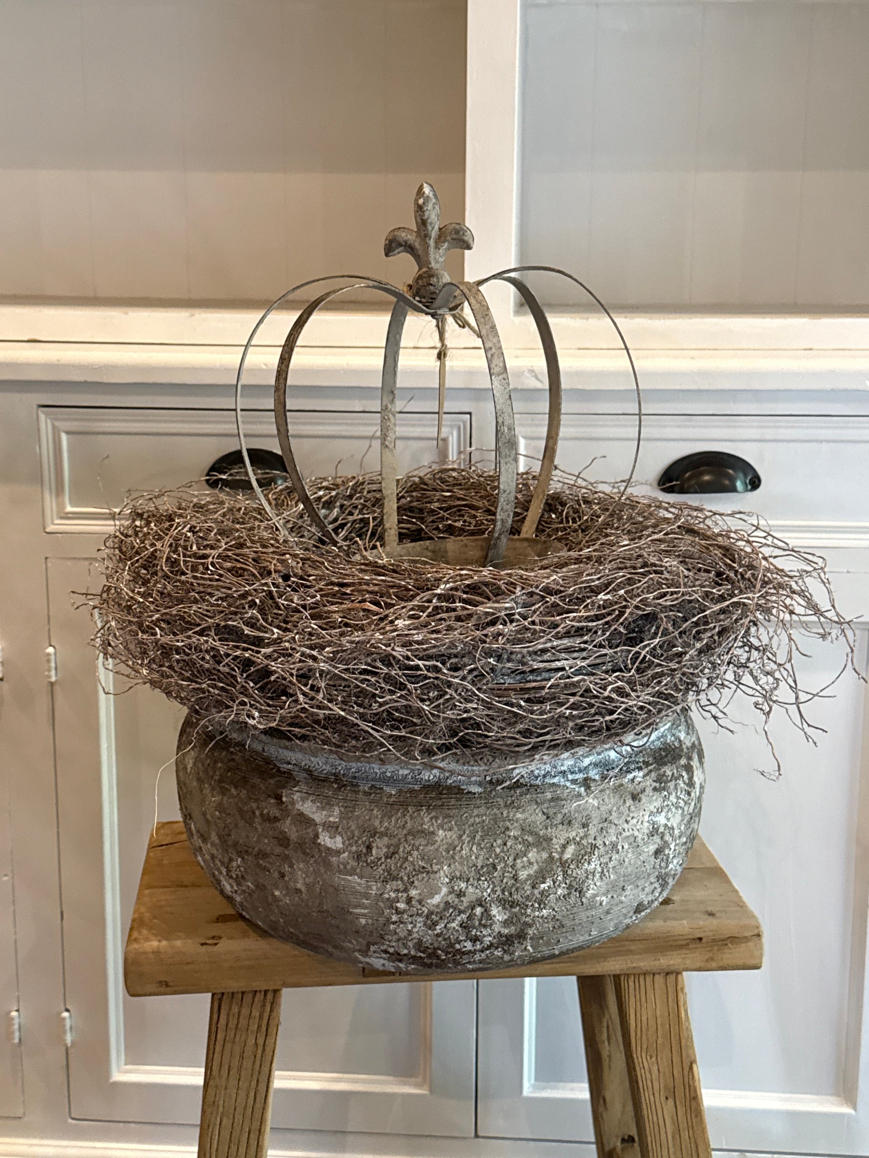 Topf rund Rustic