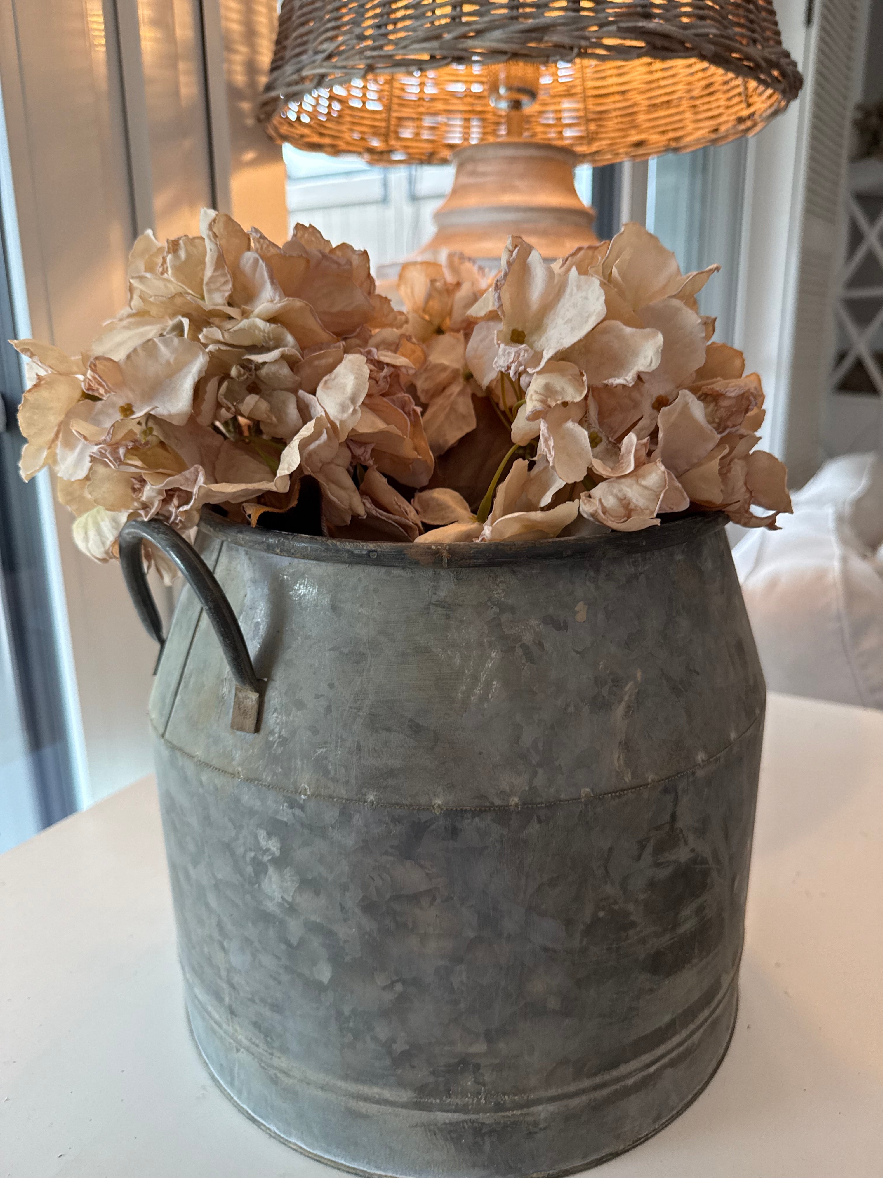 Künstliche Hortensie beige