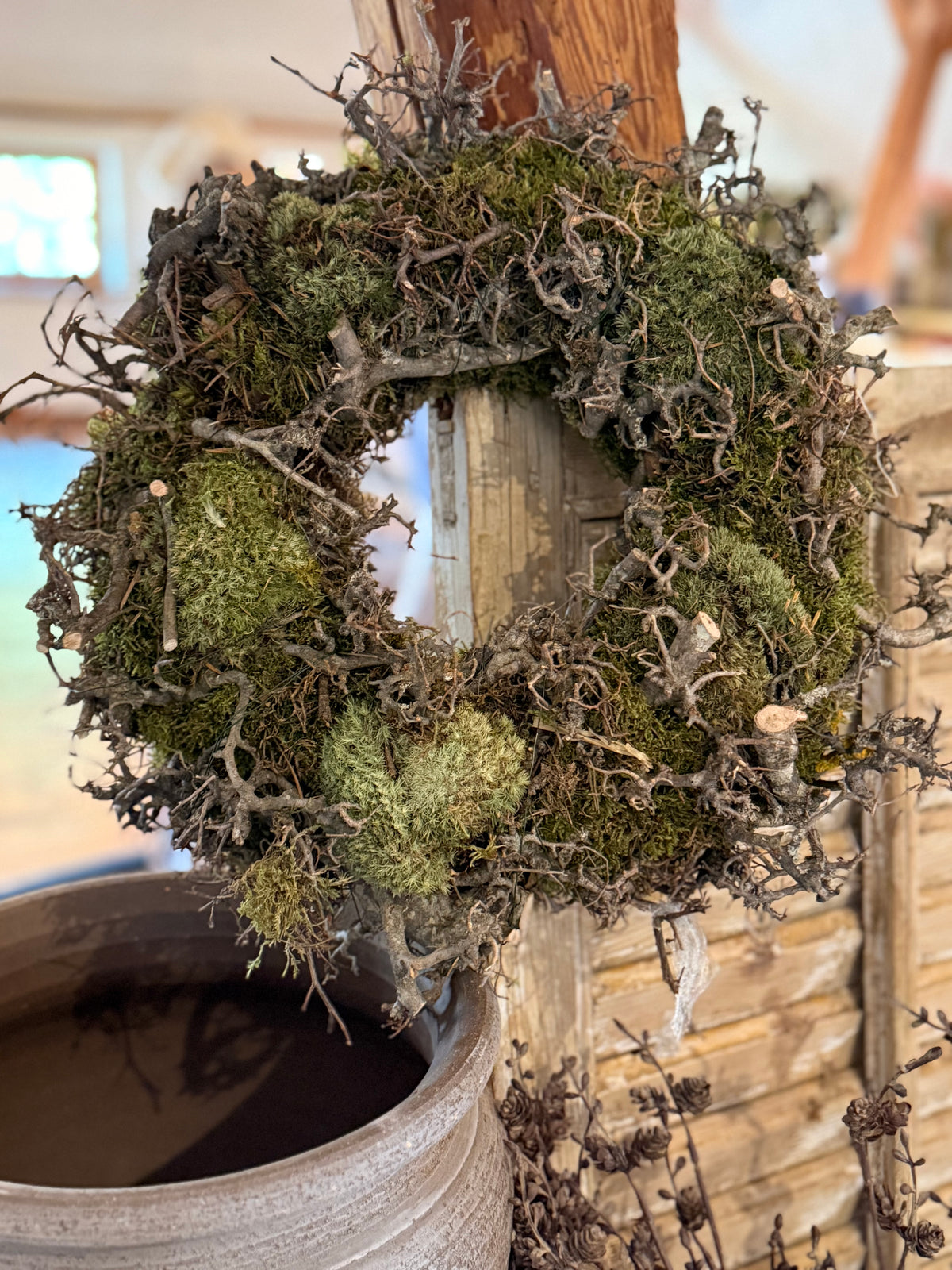 Bonsai Moos Kranz rustikal