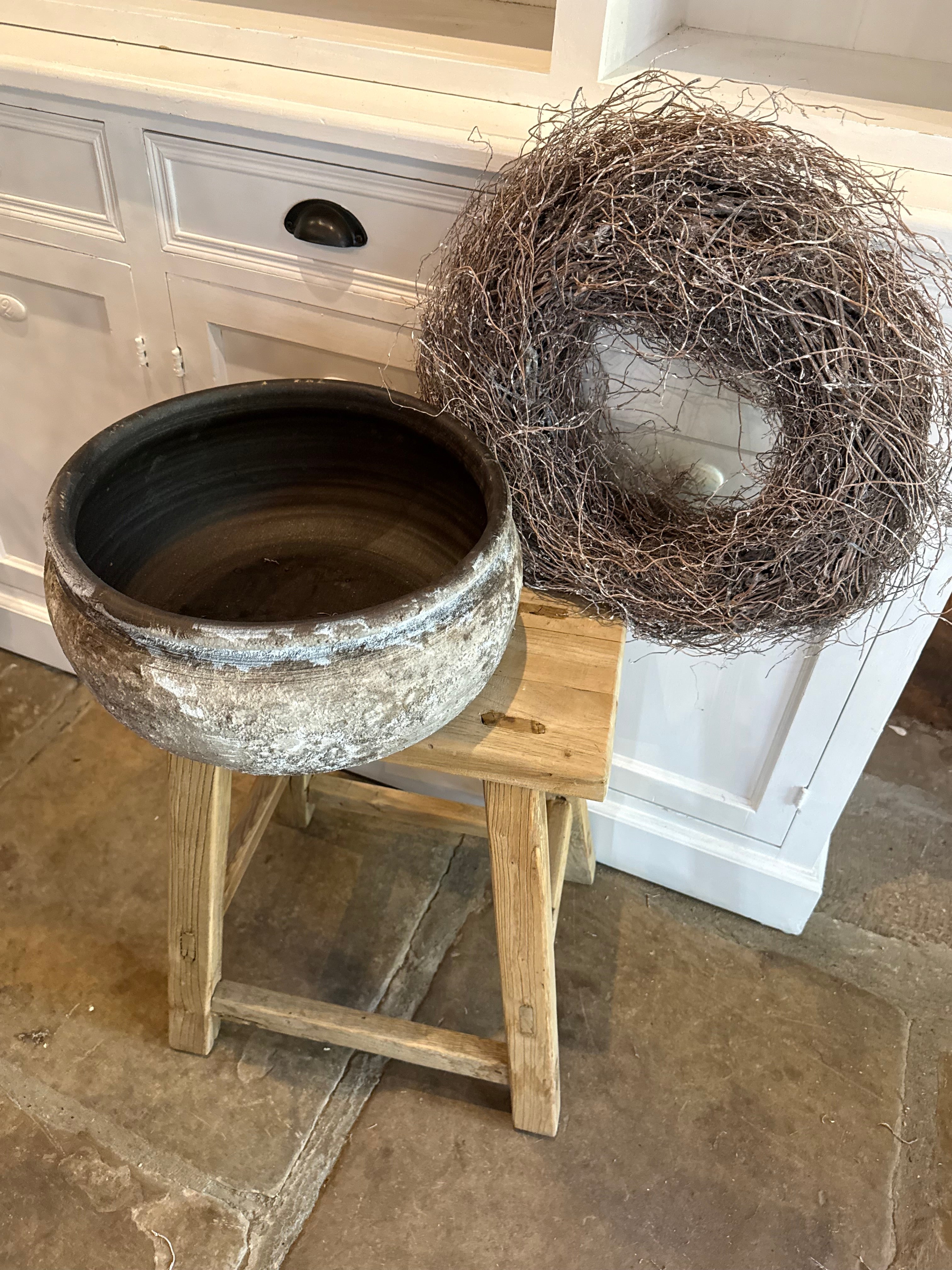Topf rund Rustic