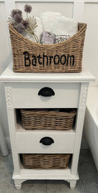 Badezimmer-Korb aus Rattan