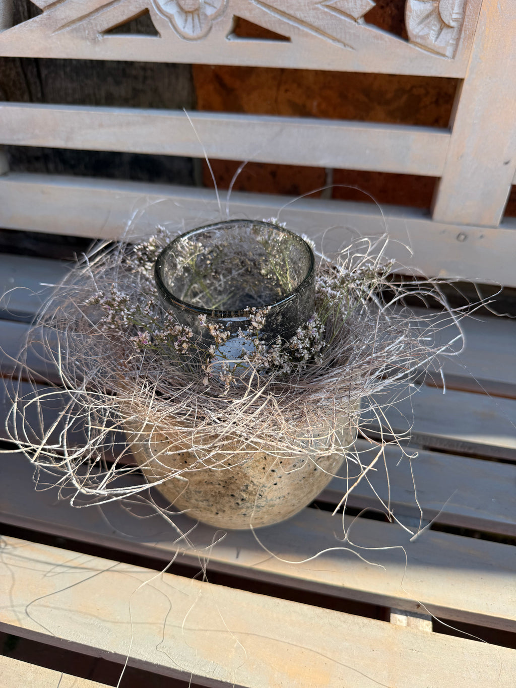 Topf Rustic mit Windlicht