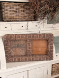 Rattan Bilderrahmen 2er