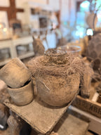 Topf Rustic mit Windlicht groß