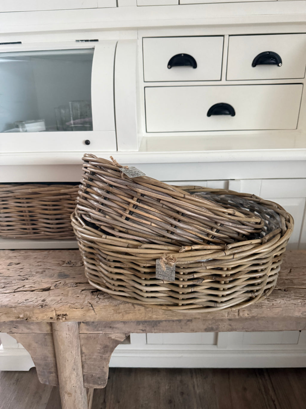 Pflanzschale Rattan groß