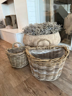 Wandkorb Rattan klein