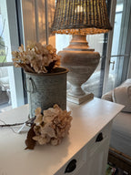 Künstliche Hortensie beige