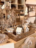 Großes Rattan Tablett