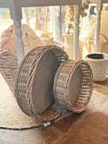 Rattan Tablett rund Groß