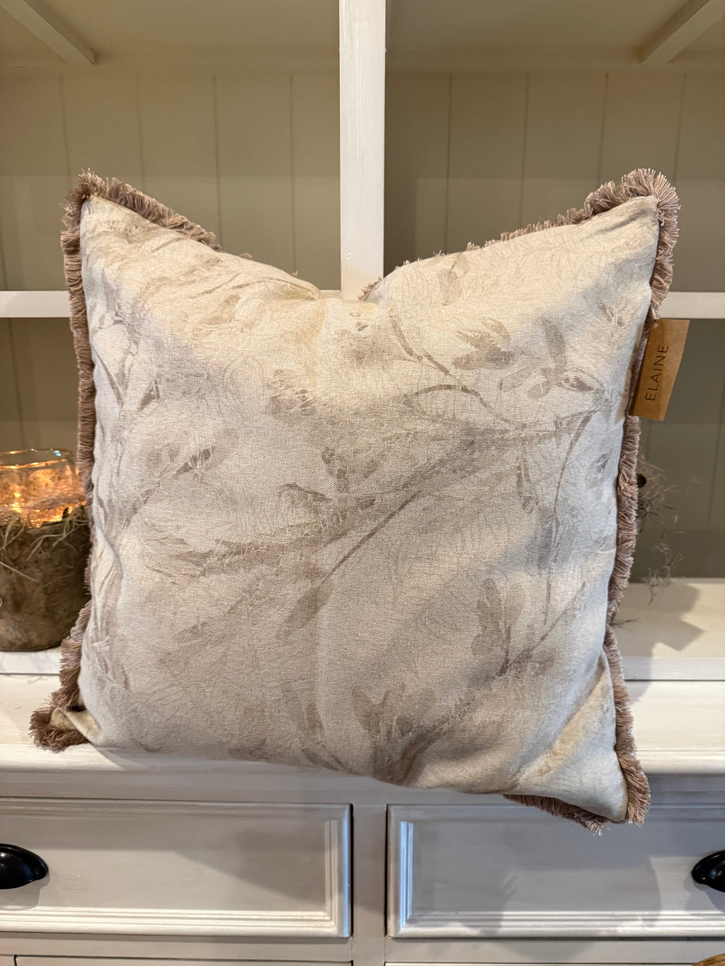 Kissenbezug Muster beige