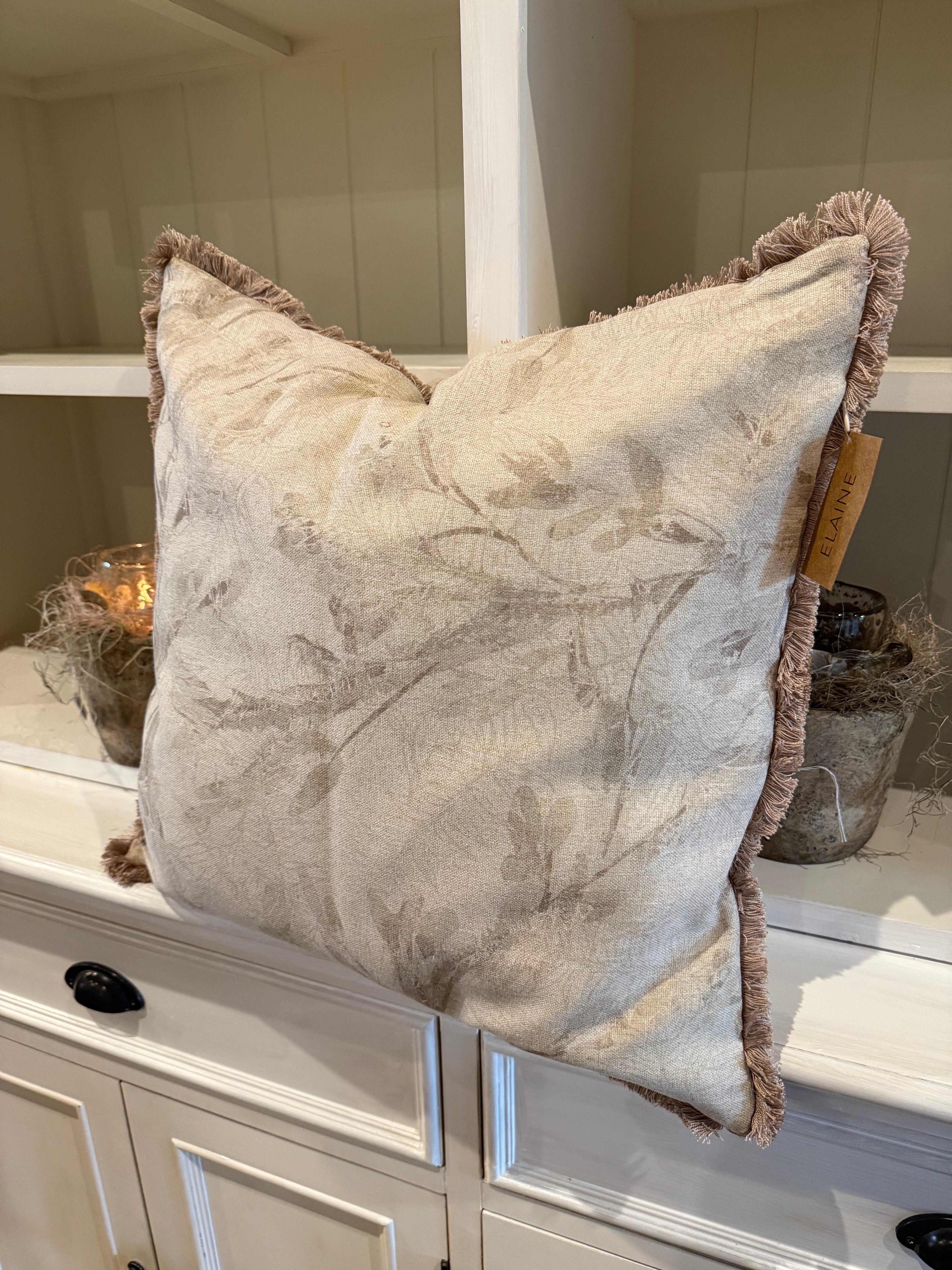 Kissenbezug Muster beige