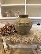 Vase aus Ton Natur