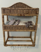 Handtuchregal aus Rattan