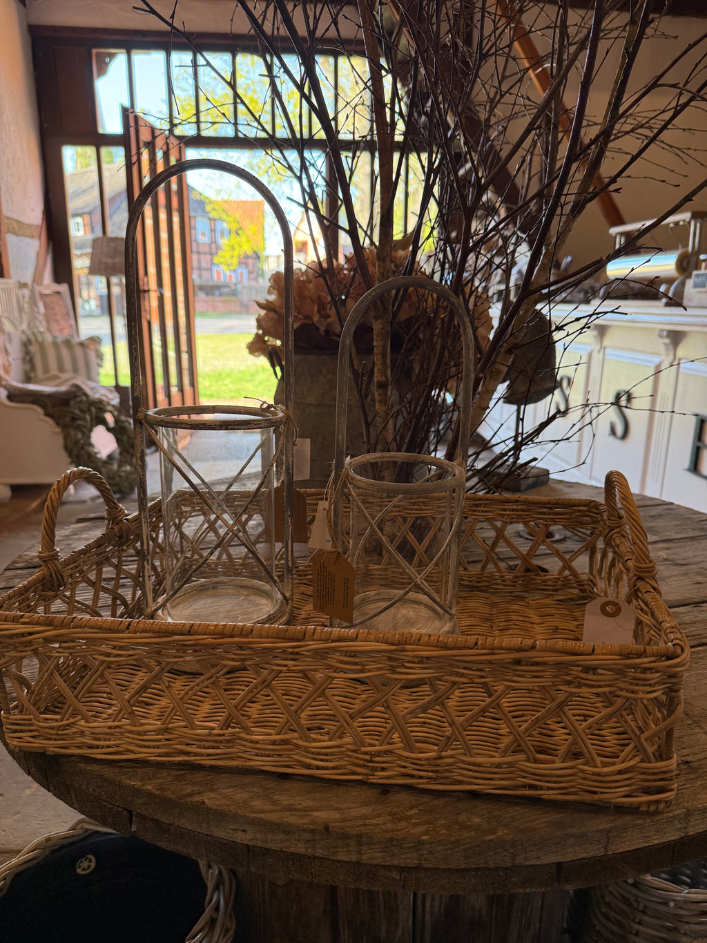 Rattan Tablett