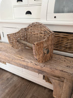 Küchenrollenhalter aus Rattan
