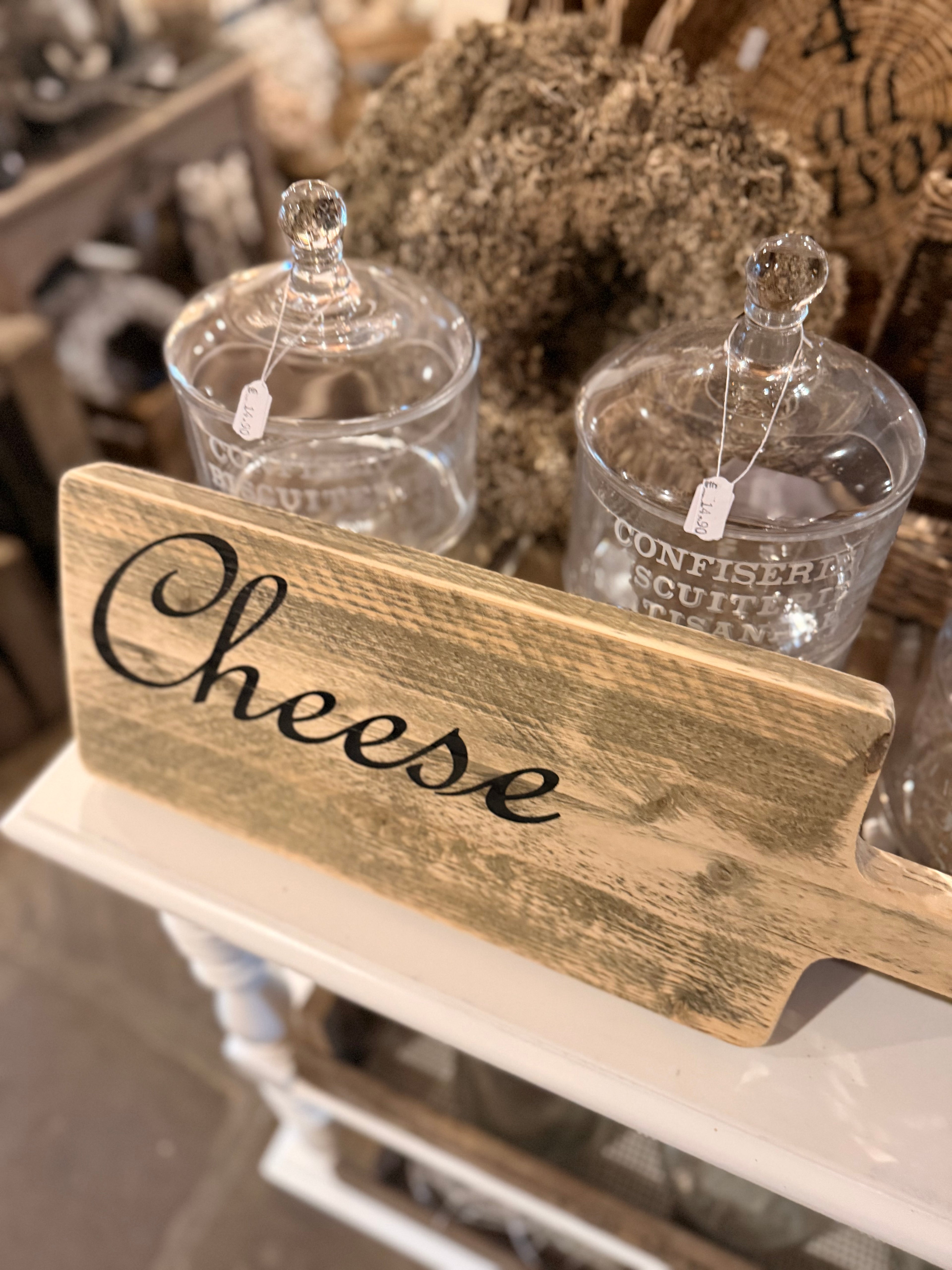 Holzbrett Cheese (Altholz Look)