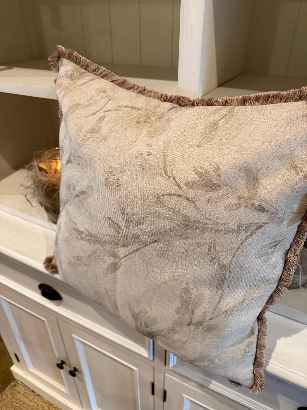 Kissenbezug Muster beige