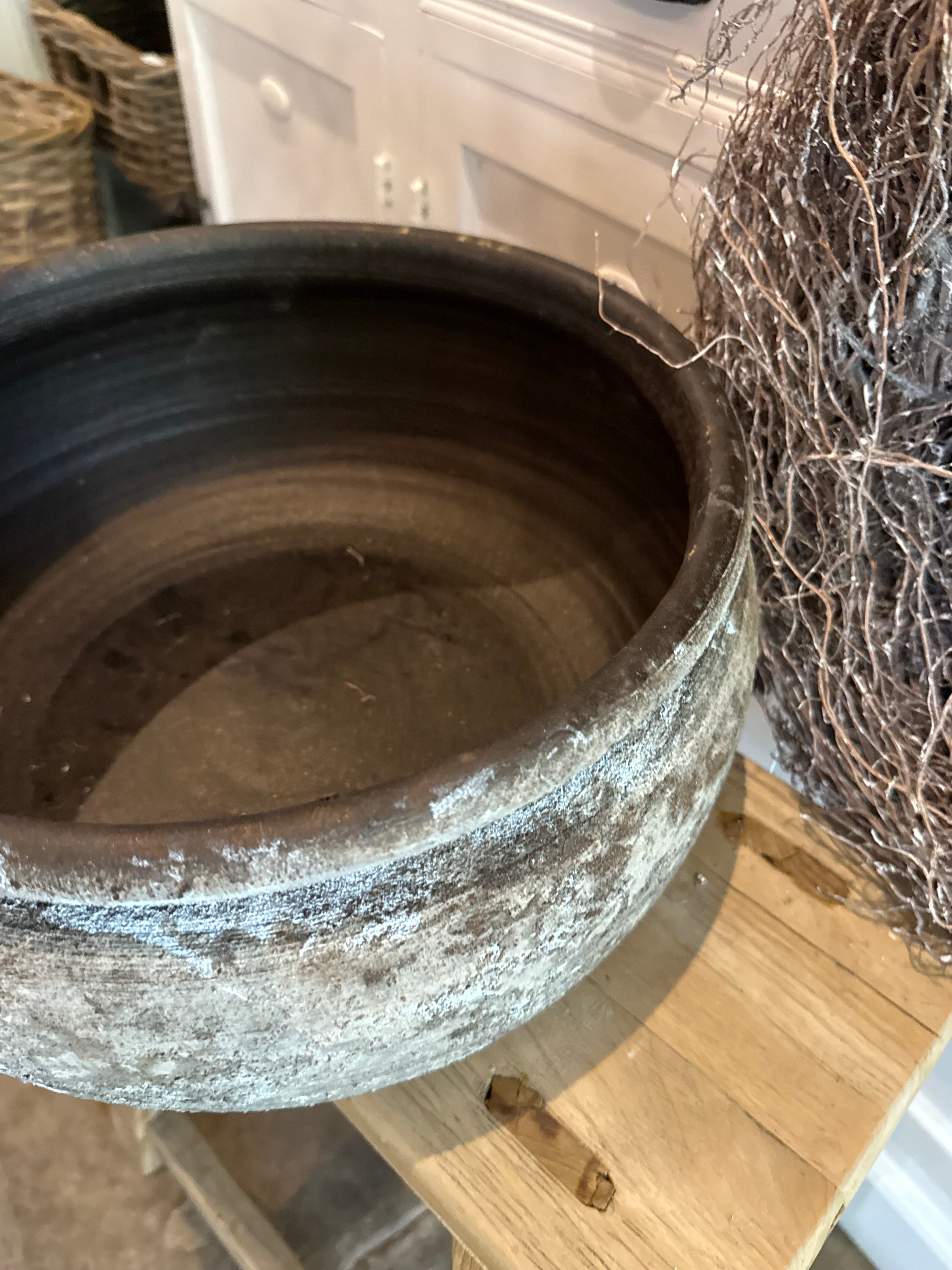Topf rund Rustic