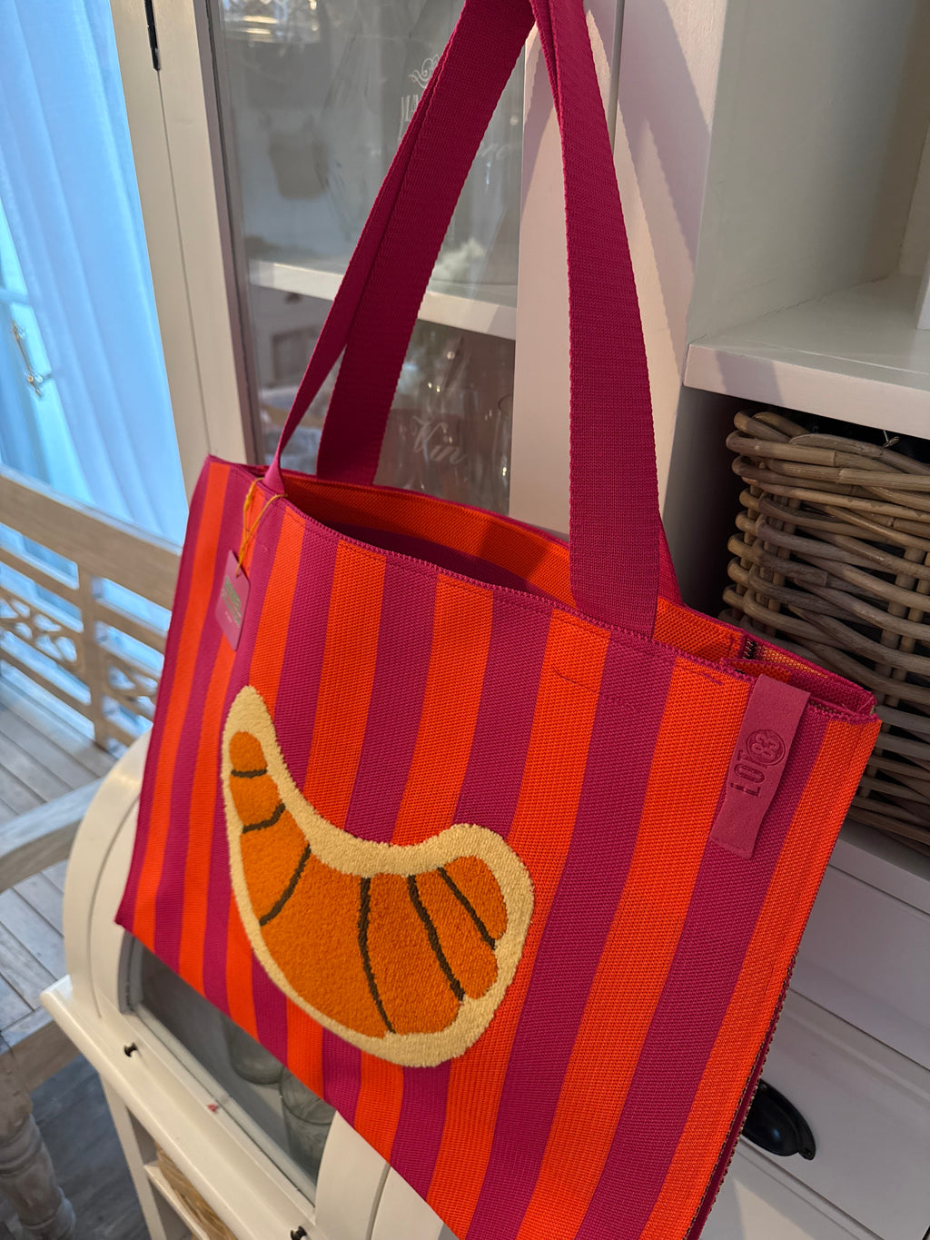 Handtasche Strandtasche „Croissant“