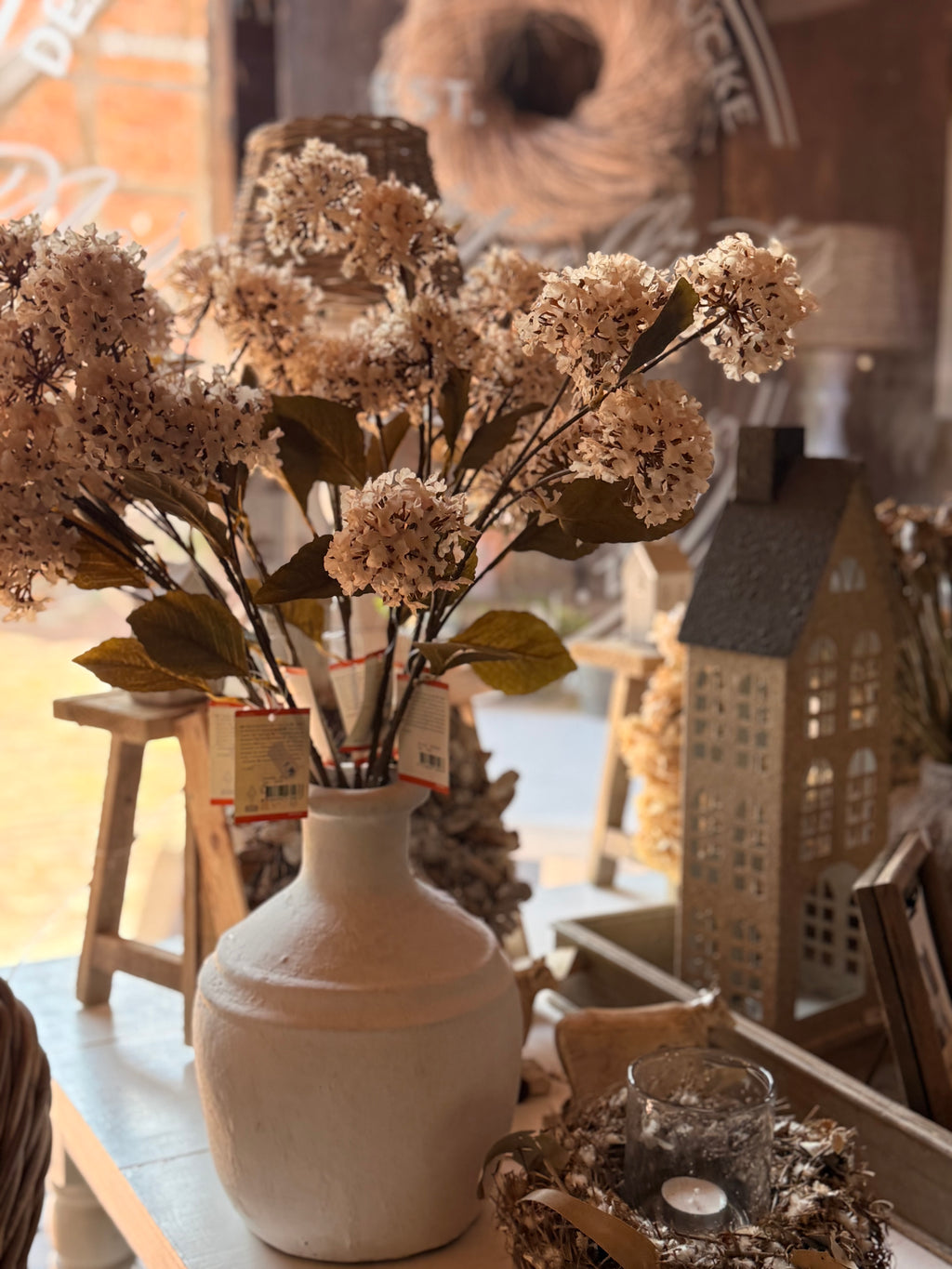 Kunstblume beige