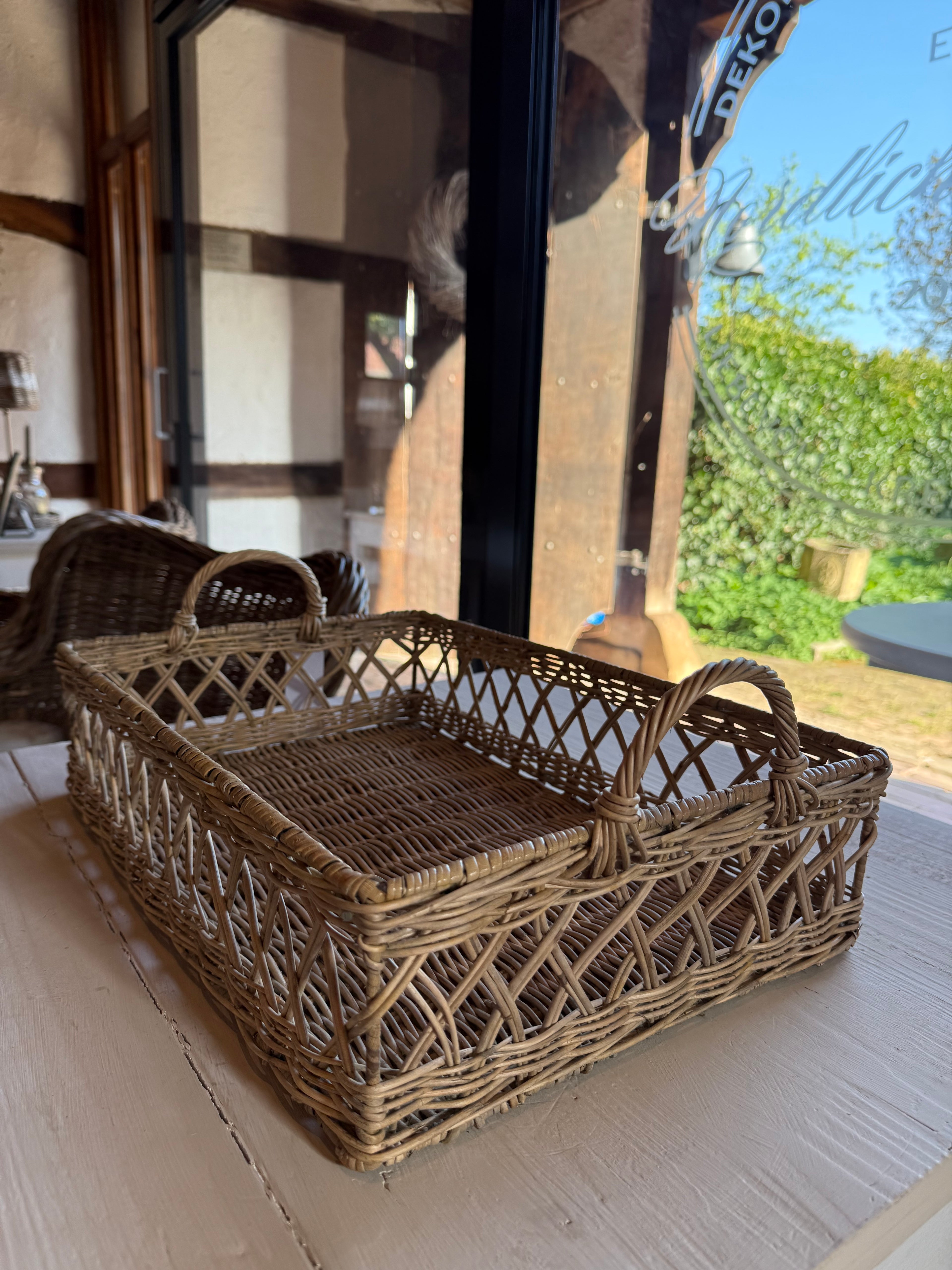 Rattan Tablett