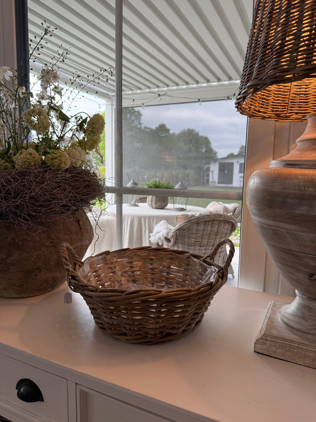 Pflanzkorb Rattan klein
