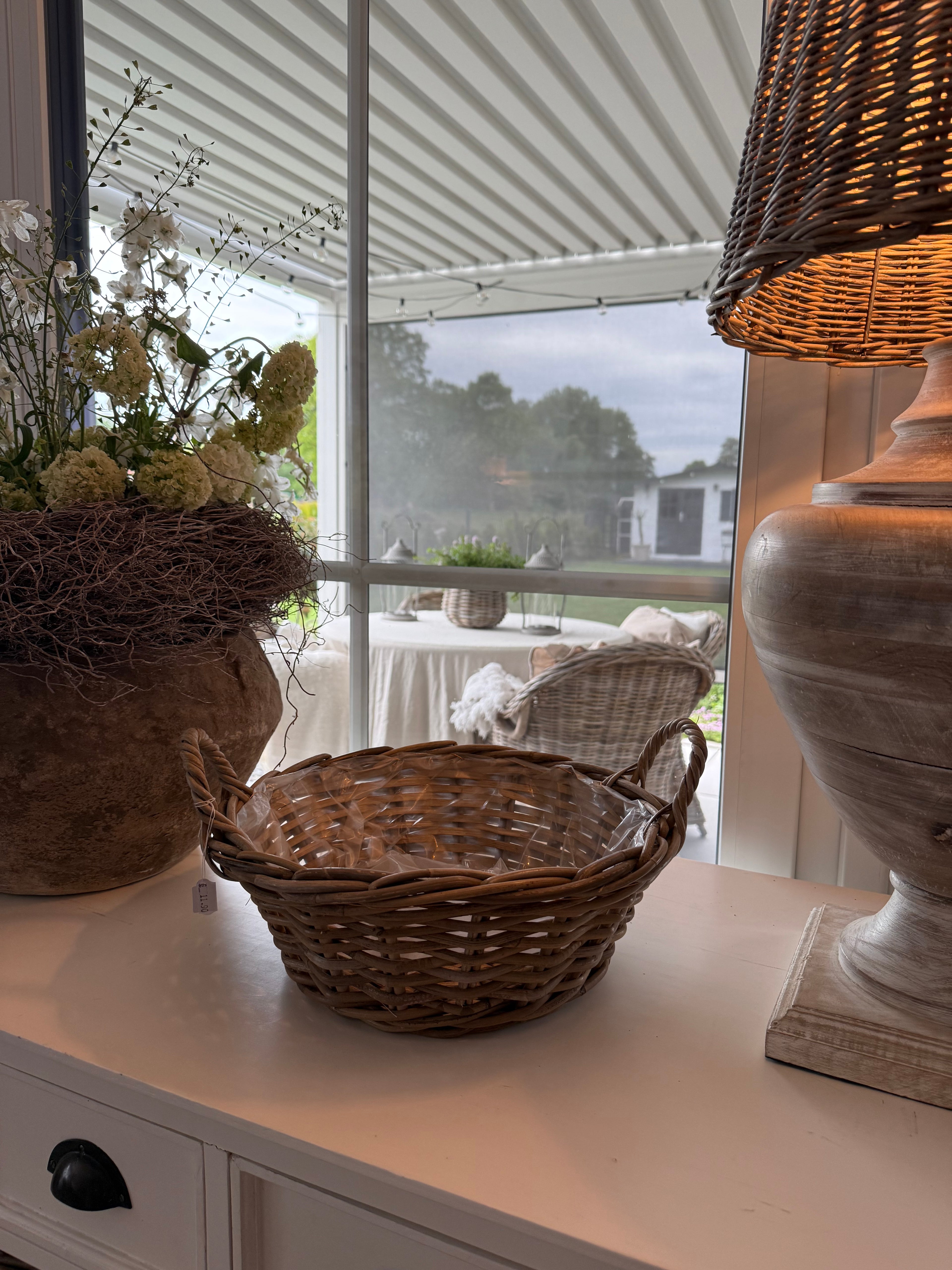 Pflanzkorb Rattan klein