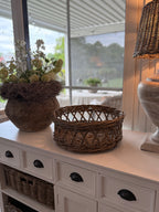 Rattan Tablett rund groß