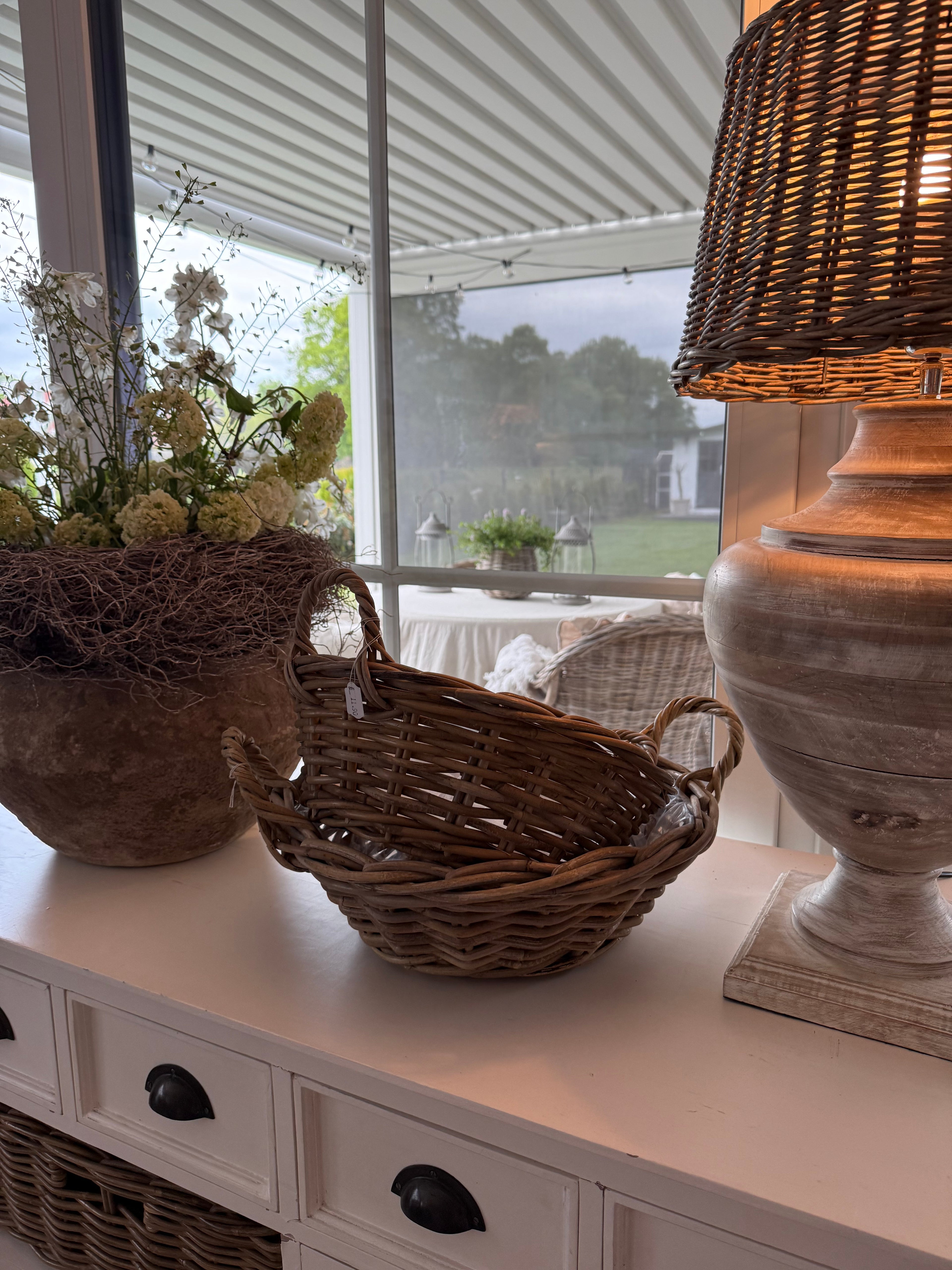 Pflanzkorb Rattan klein