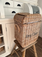 Rattan Korb Wäsche / Abfallkorb