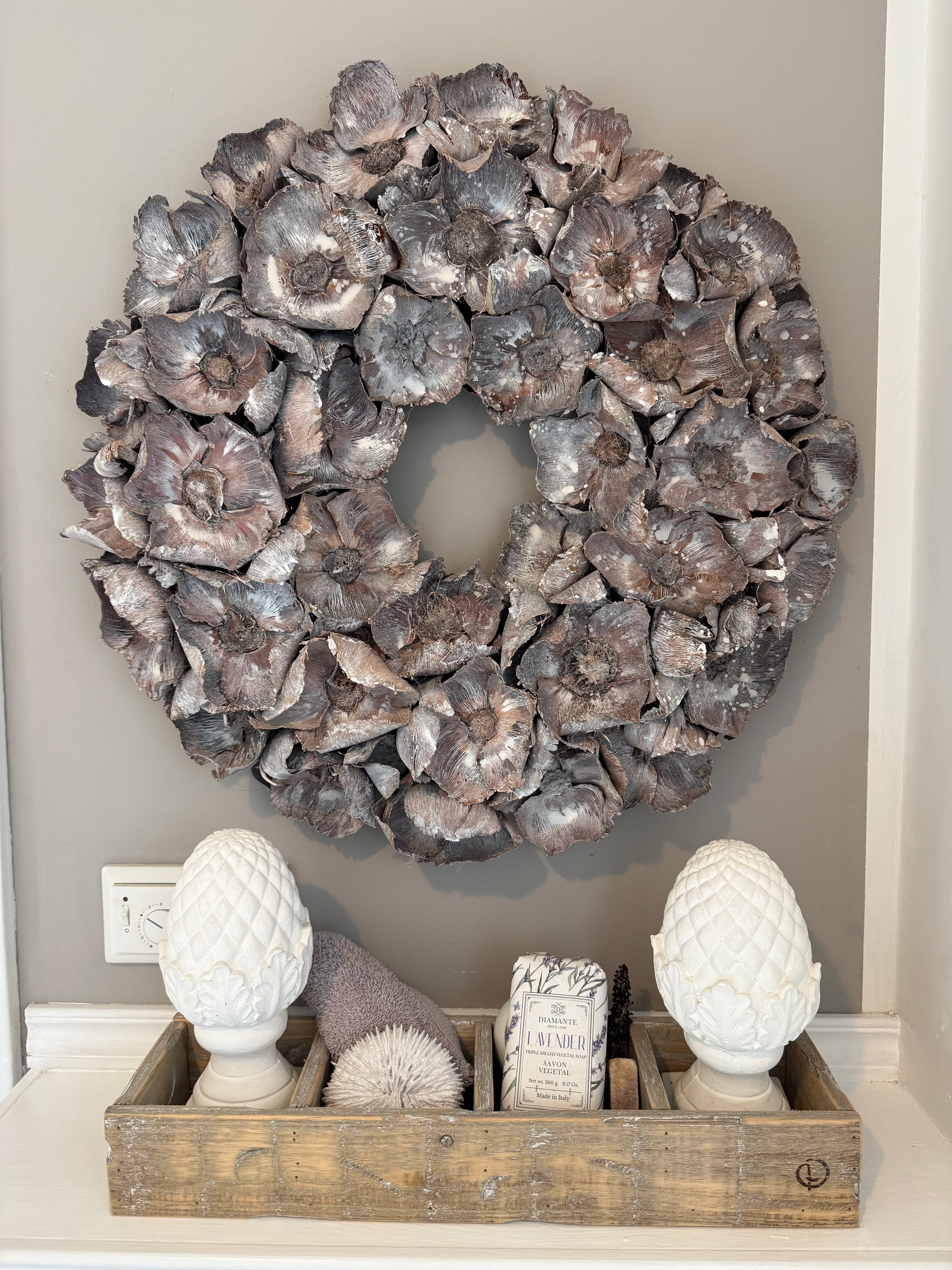 Palm Cup Kranz Taupe