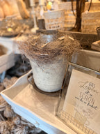 Topf / Vase Rustic mit Windlicht