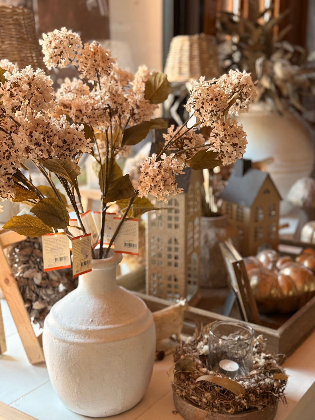 Kunstblume beige