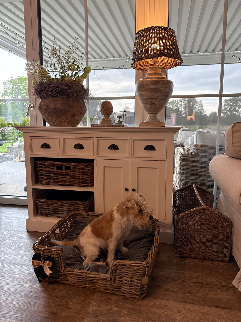 Hundekorb Rattan