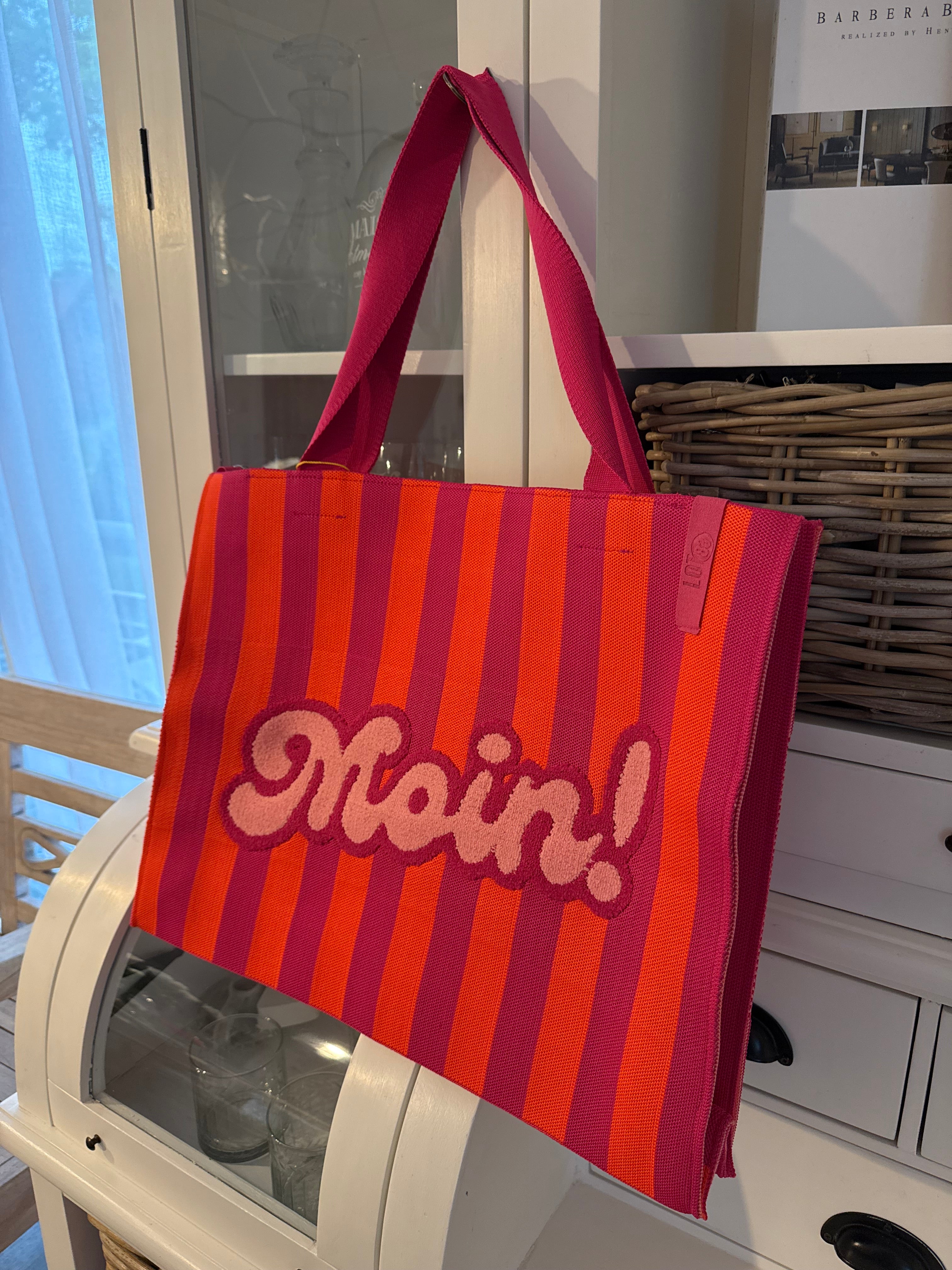 Handtasche Strandtasche „Moin“ Pink