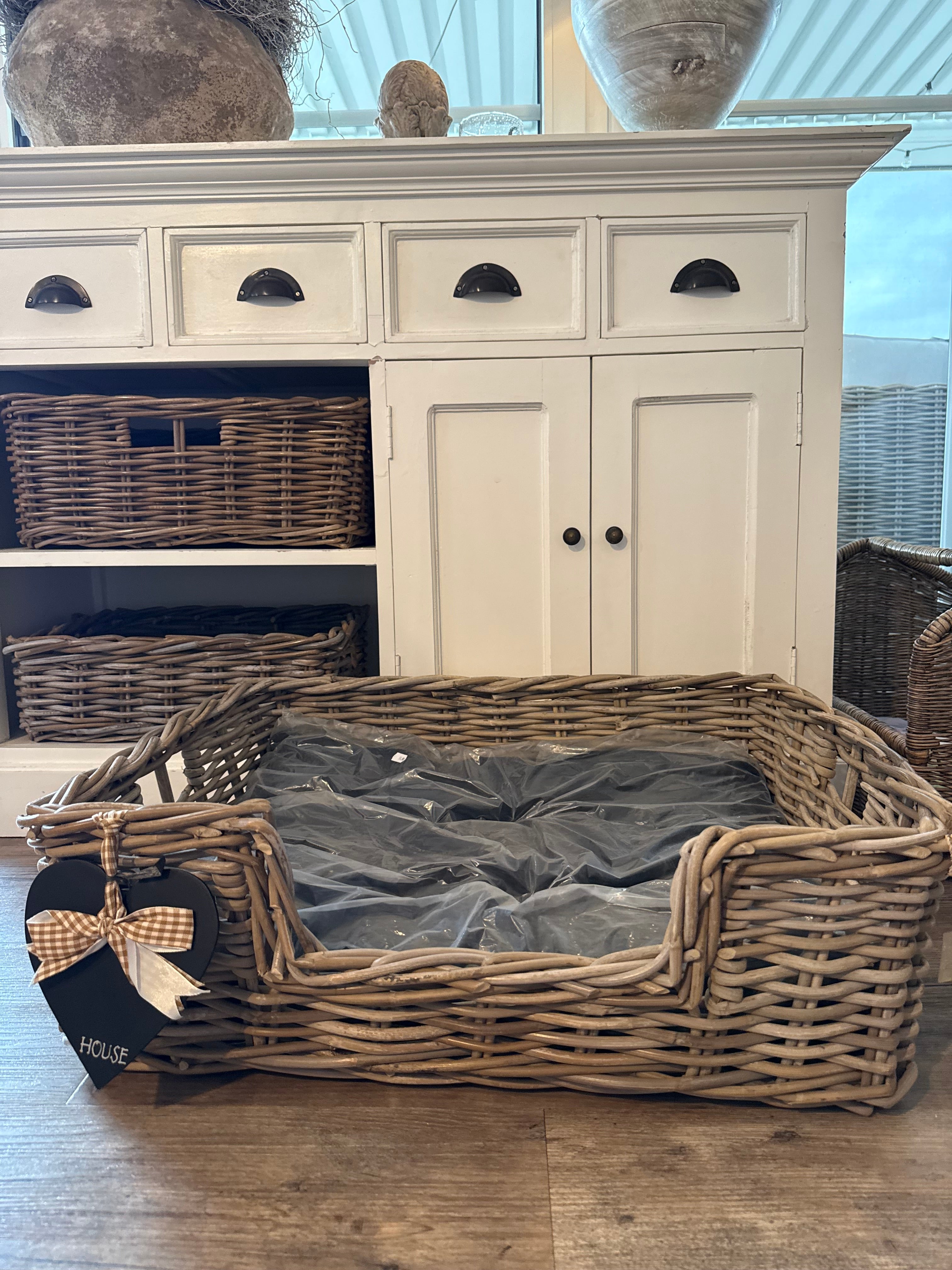 Hundekorb Rattan