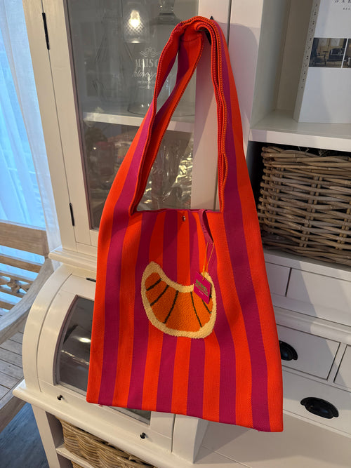 Handtasche „Croissant“ lang