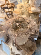 Topf / Vase Rustic mit Glas