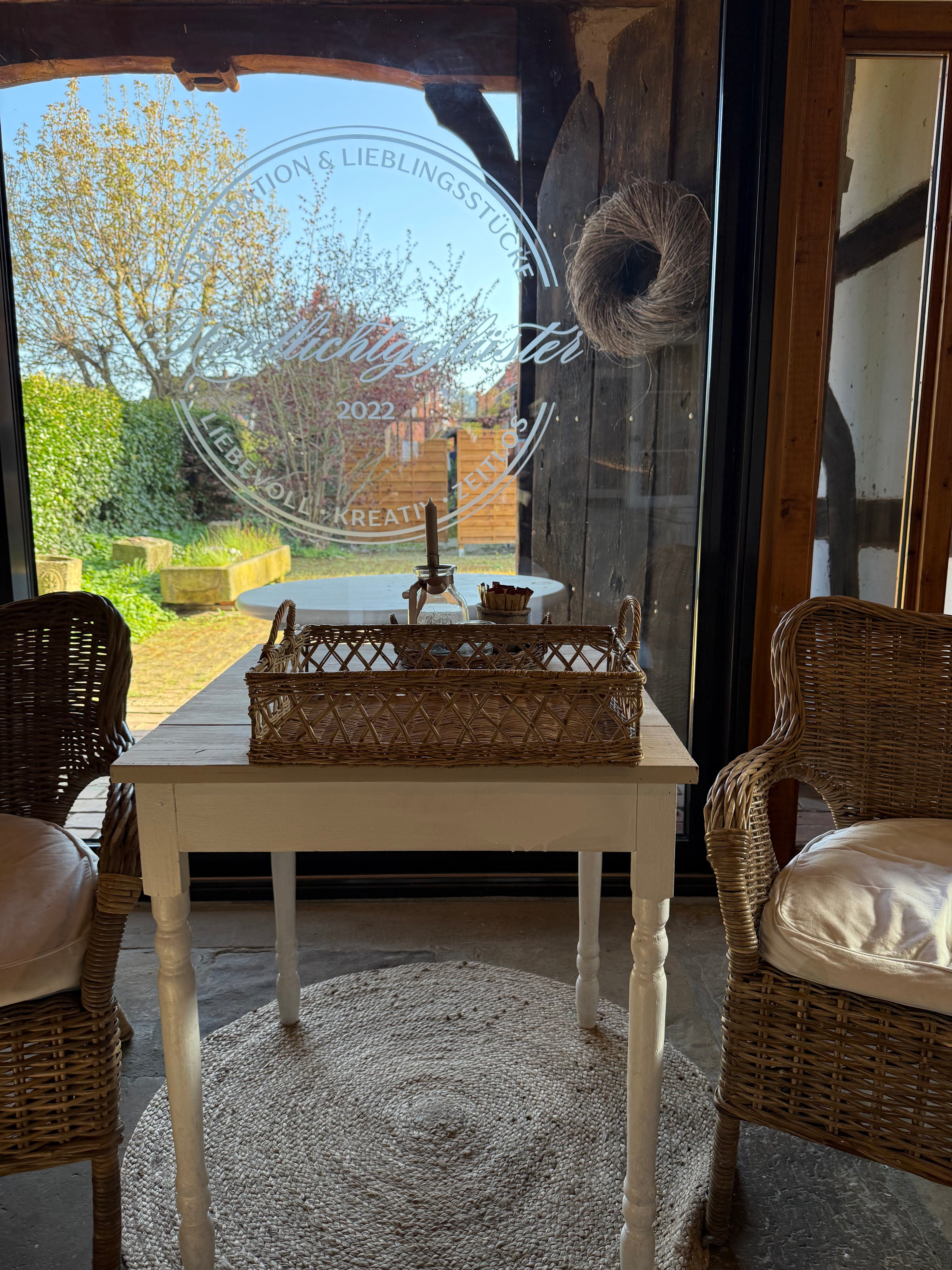 Rattan Tablett