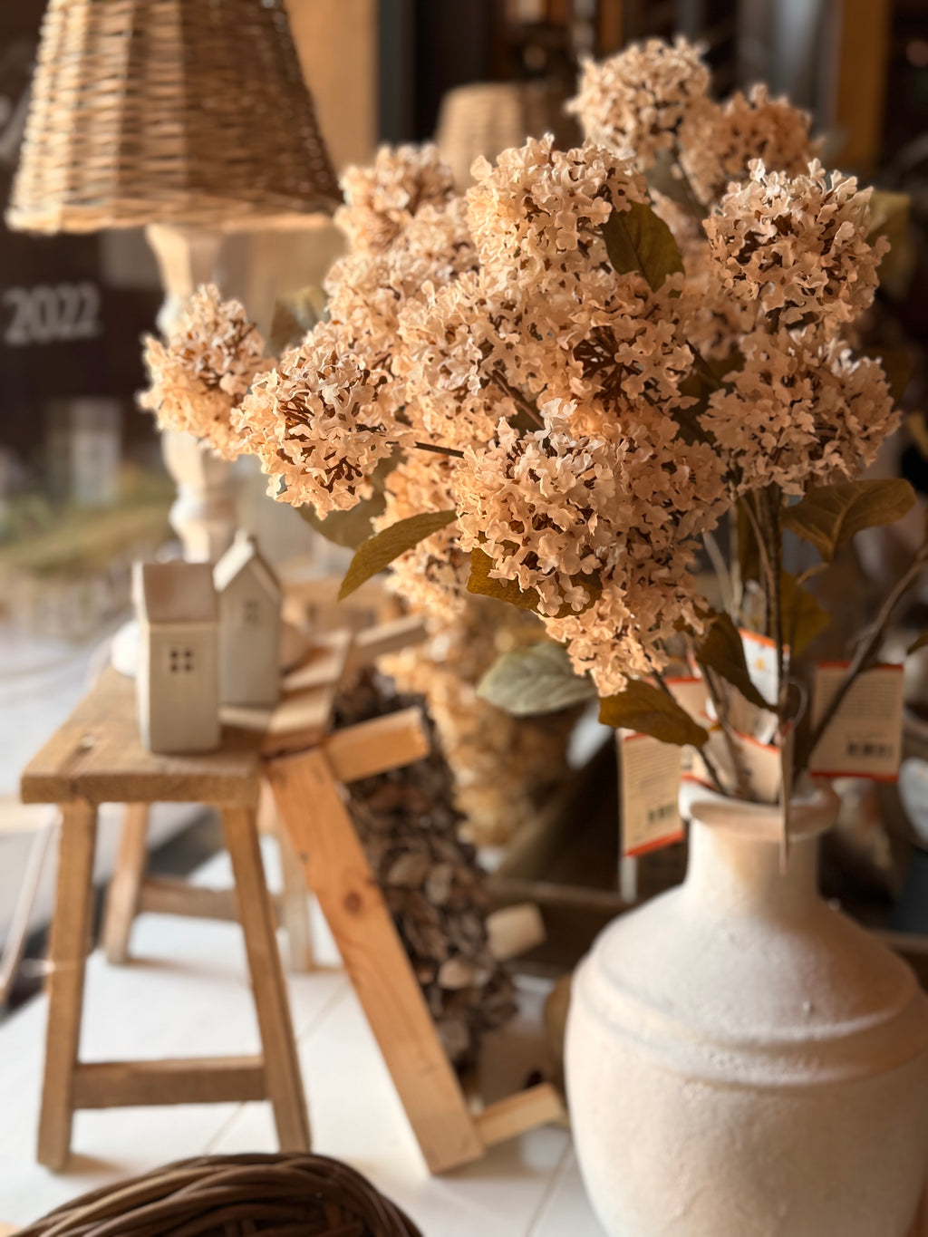 Kunstblume beige