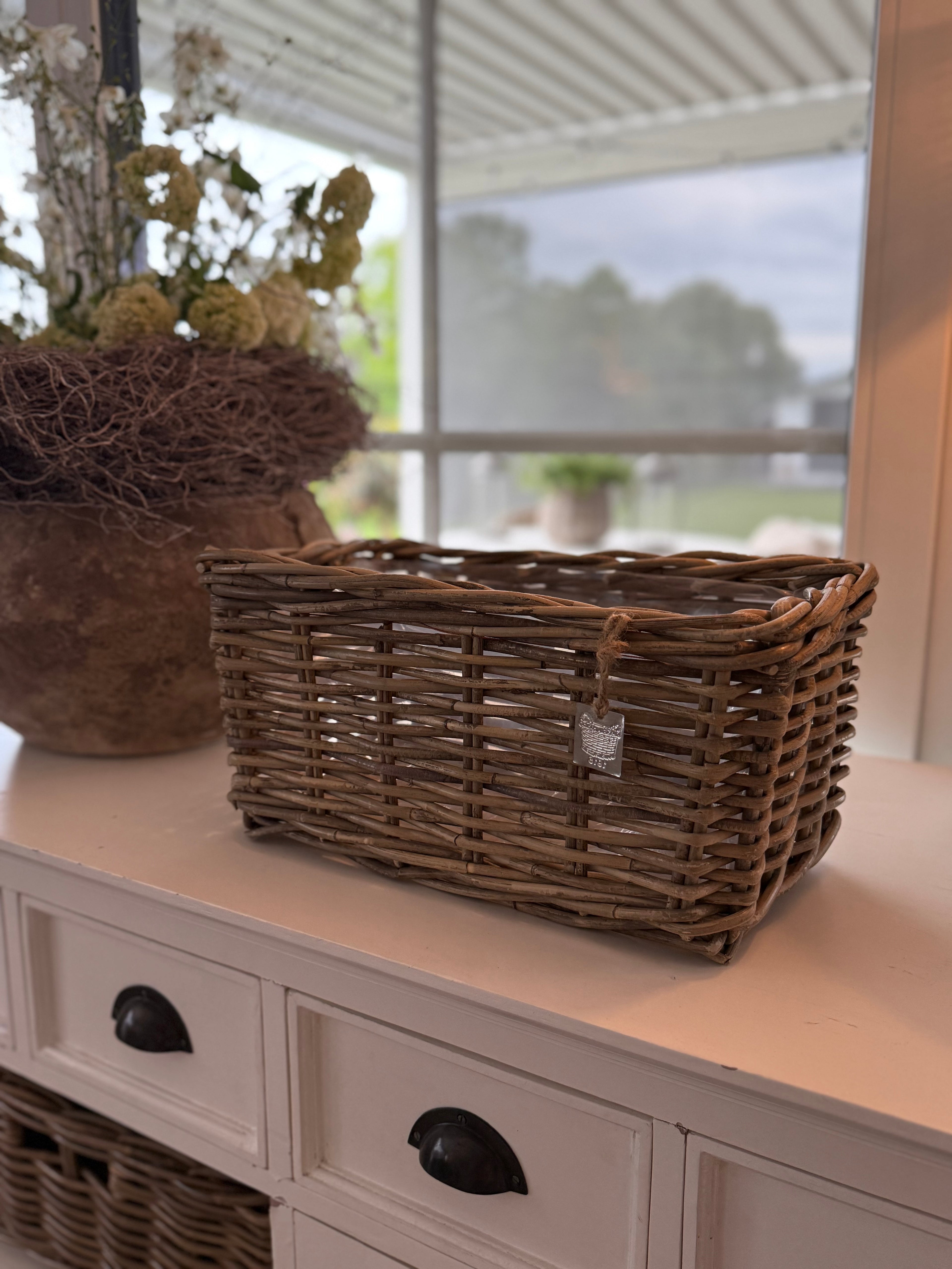 Rattan Pflanzkorb