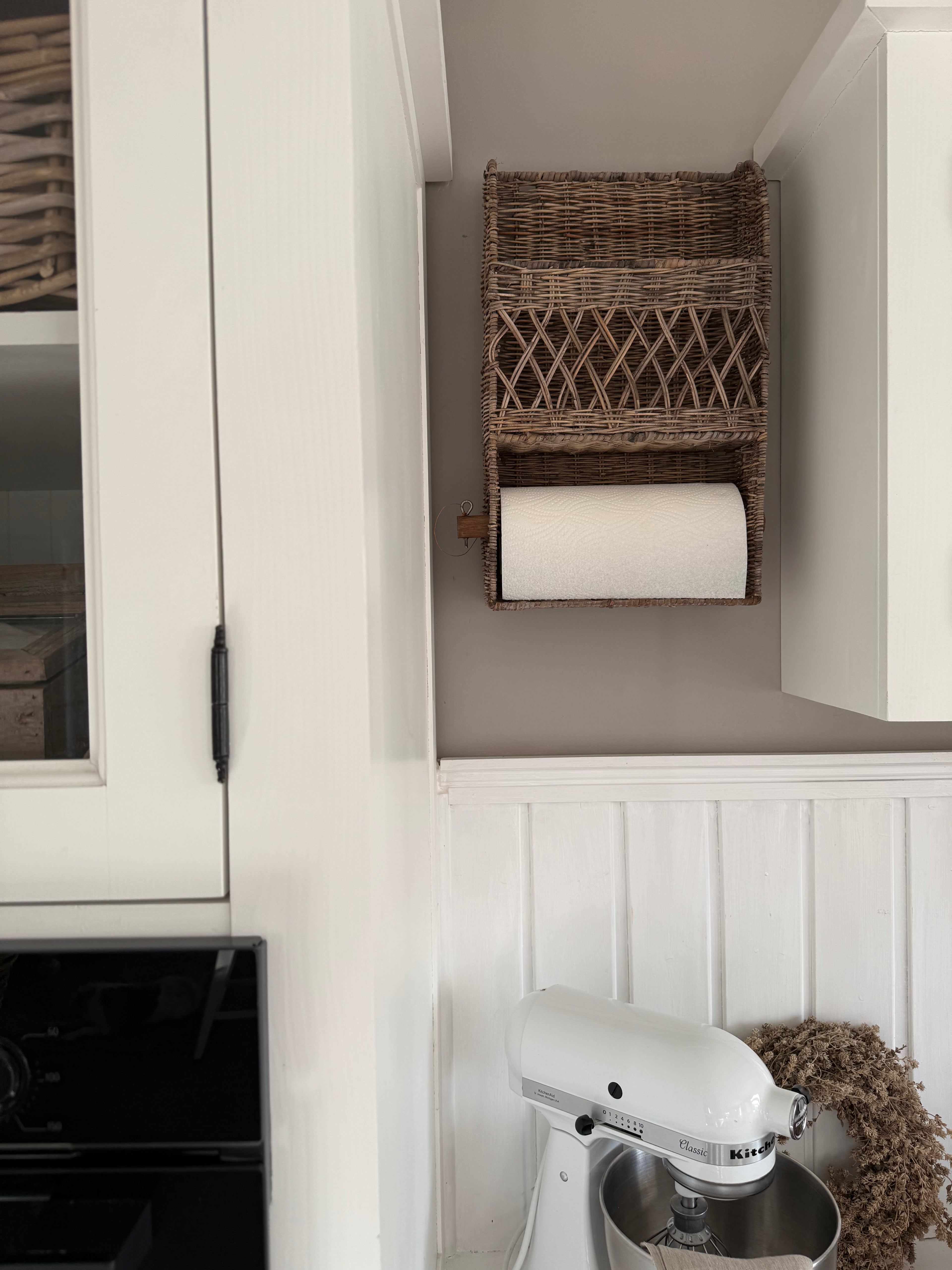Küchenrollenhalter Rattan