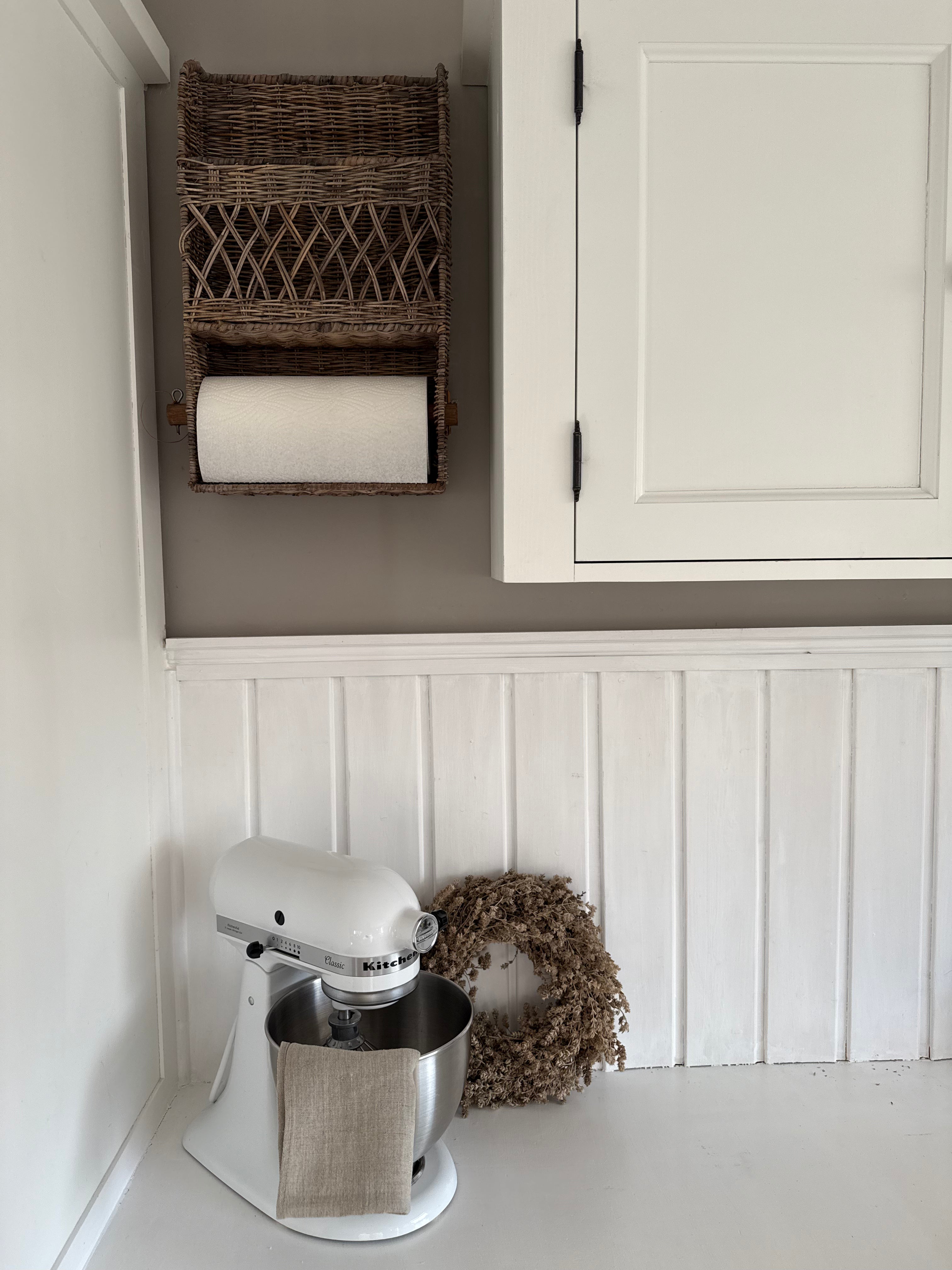 Küchenrollenhalter Rattan