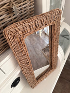 Rattan Spiegel