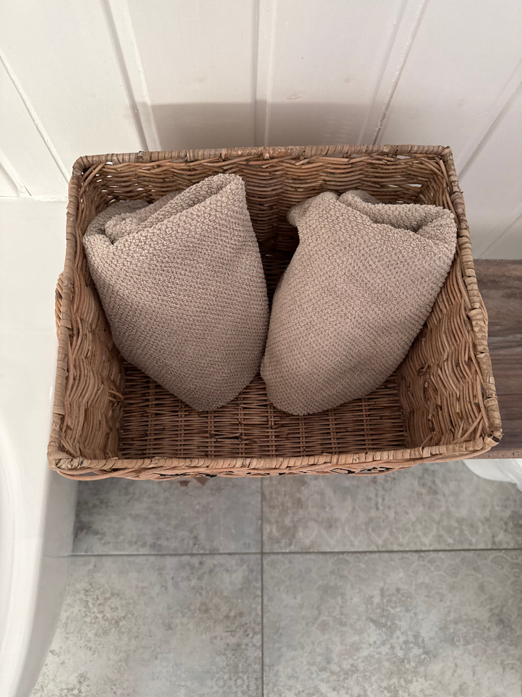 Badezimmer-Korb aus Rattan